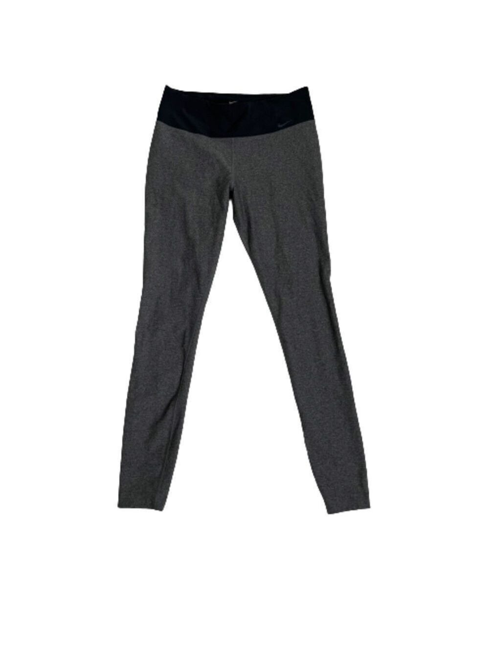 Women’s Nike Dri Fit Workout Athletic Grey Black Leggings Size Medium!
